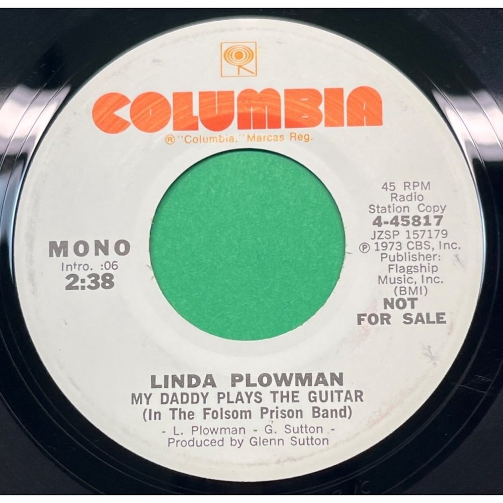 Linda Plowman My Daddy Plays the Guitar 45 Country Promo Columbia 4-45817